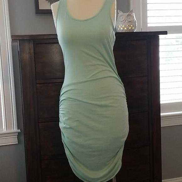 bobi ruched tank dress Bobi Ruched Tank Dress